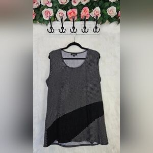 🇨🇦 Papa Fashions (Vancouver) Polka-Dot & Lace Sleeveless Top